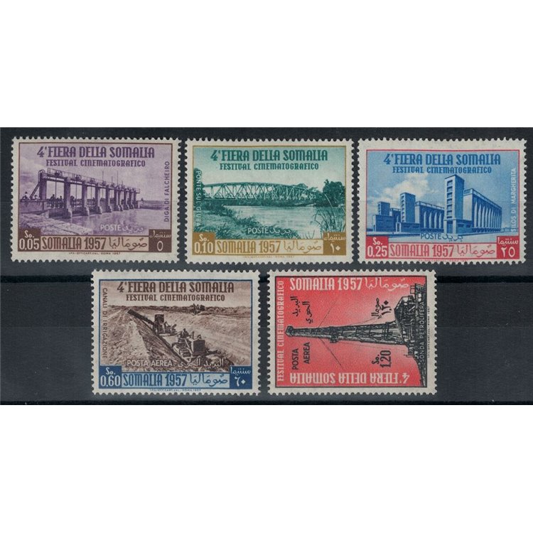 SOMALIA AFIS 1957 4th Somali Fair 5v MNH**