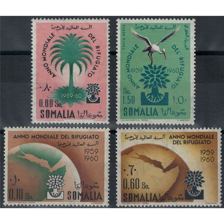 SOMALIA AFIS 1960 World Refugee Year 4v MNH**