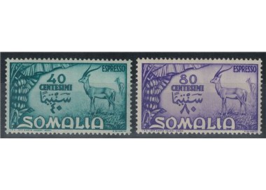 SOMALIA AFIS 1950 Pictorial Series, expressed 2v MH*