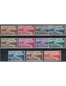 SOMALIA AFIS 1950 Serie Pittorica (posta aerea) 11v MH*