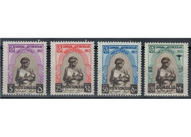 SOMALIA AFIS 1953 Prima campagna Antitubercolare 4v MH*