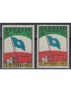 SOMALIA AFIS 1954 Establishment of the Somali Flag 2v MH*