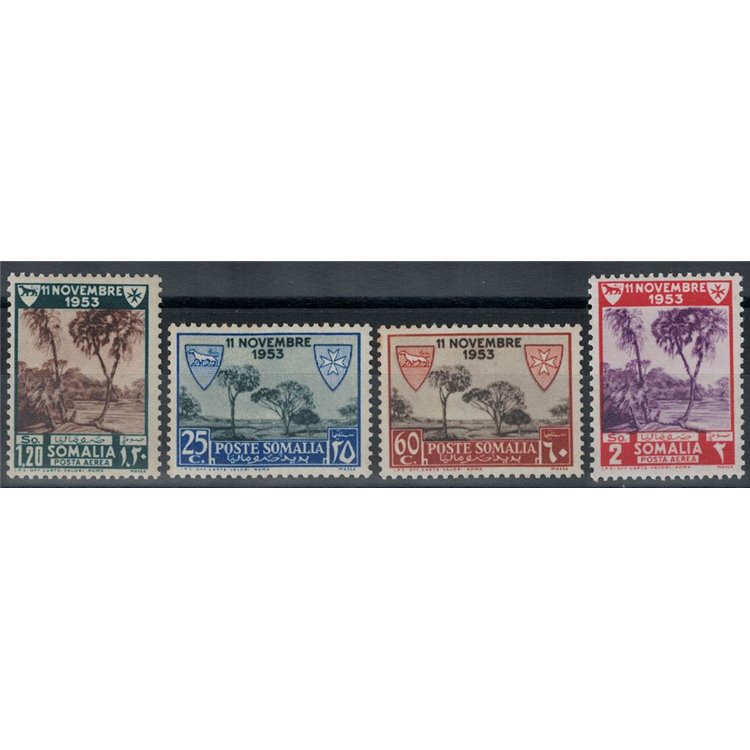 SOMALIA AFIS 1954 Lebbrosari dei Cavalieri di Malta 4v MH*