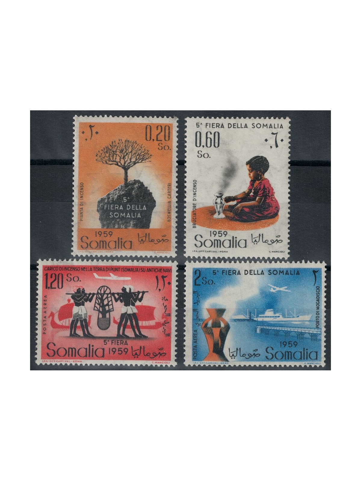 SOMALIA AFIS 1959 5th Somali Fair 4v MH*