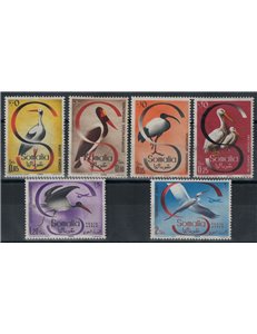 SOMALIA AFIS 1959 Uccelli 6v MH*