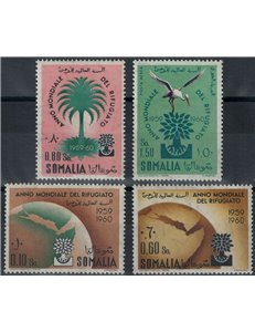 SOMALIA AFIS 1960 World Refugee Year 4v MH*