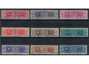 SOMALIA AFIS 1950 Pacchi postali 9v us