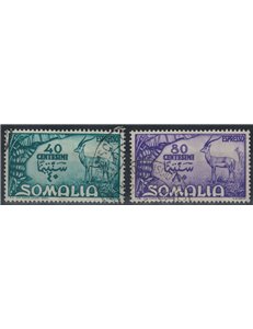 SOMALIA AFIS 1950 Serie Pittorica, espressi 2v us