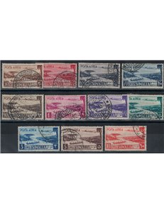 SOMALIA AFIS 1950 Serie Pittorica (posta aerea) 11v us