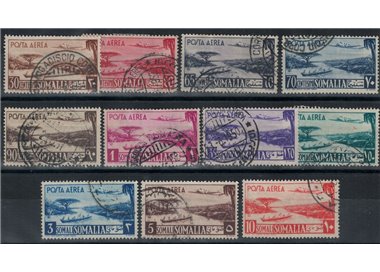 SOMALIA AFIS 1950 Serie Pittorica (posta aerea) 11v us
