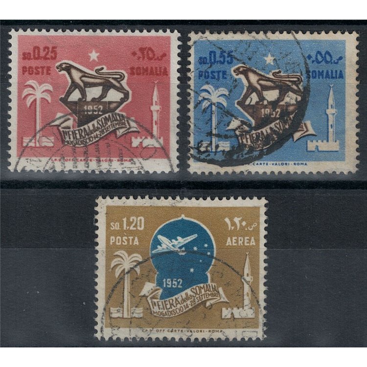 SOMALIA AFIS 1952 1st Somali Fair 3v us