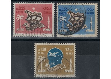 SOMALIA AFIS 1952 1st Somali Fair 3v us