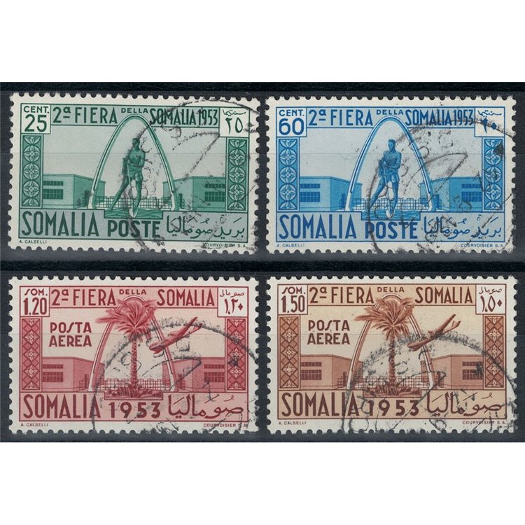 SOMALIA AFIS 1953 2nd Somali Fair 4v us