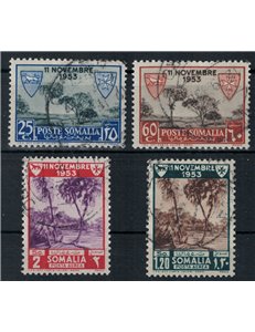SOMALIA AFIS 1954 Lebbrosari dei Cavalieri di Malta 4v us