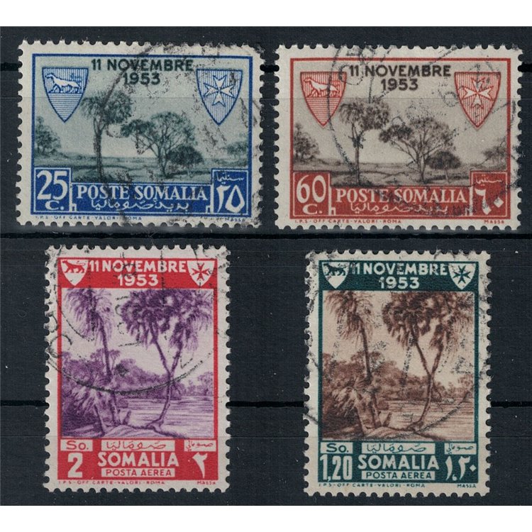 SOMALIA AFIS 1954 Lebbrosari dei Cavalieri di Malta 4v us