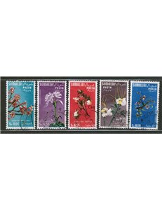 SOMALIA AFIS 1956 Flowers, complementary values 5v us