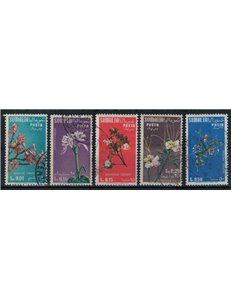 SOMALIA AFIS 1956 Fiori, valori complementari 5v us