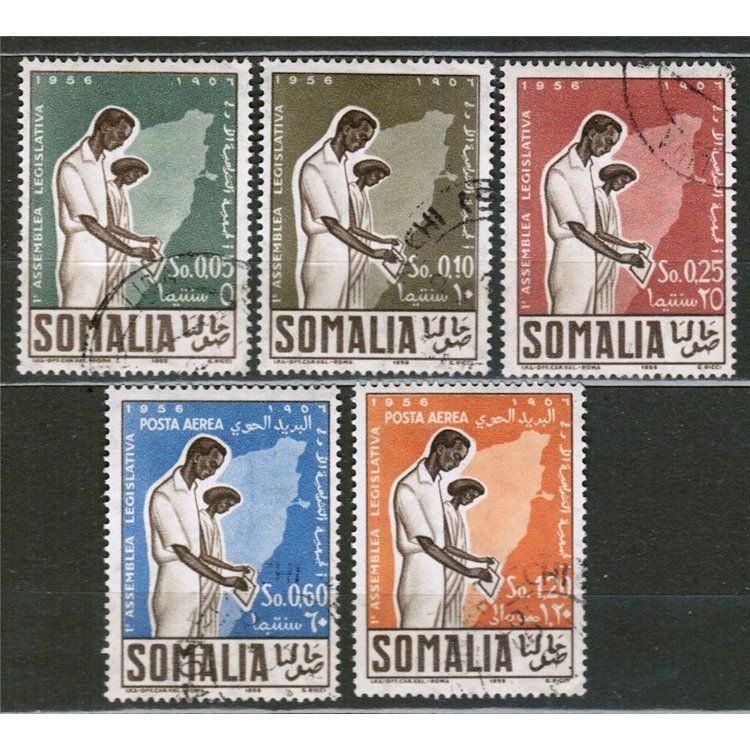 SOMALIA AFIS 1956 First Somali Legislative Assembly 5th us