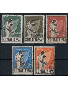 SOMALIA AFIS 1956 Prima Assemblea Legislativa Somala 5v us