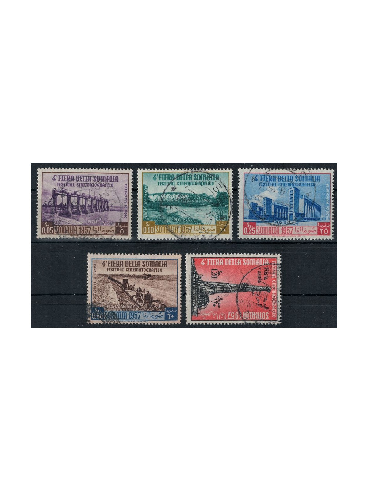 SOMALIA AFIS 1957 4th Somali Fair 5v us