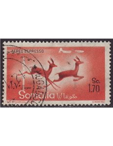 SOMALIA AFIS 1958 Animali, aereo espresso us