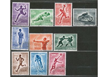 SOMALIA AFIS 1958 Sport 10v us