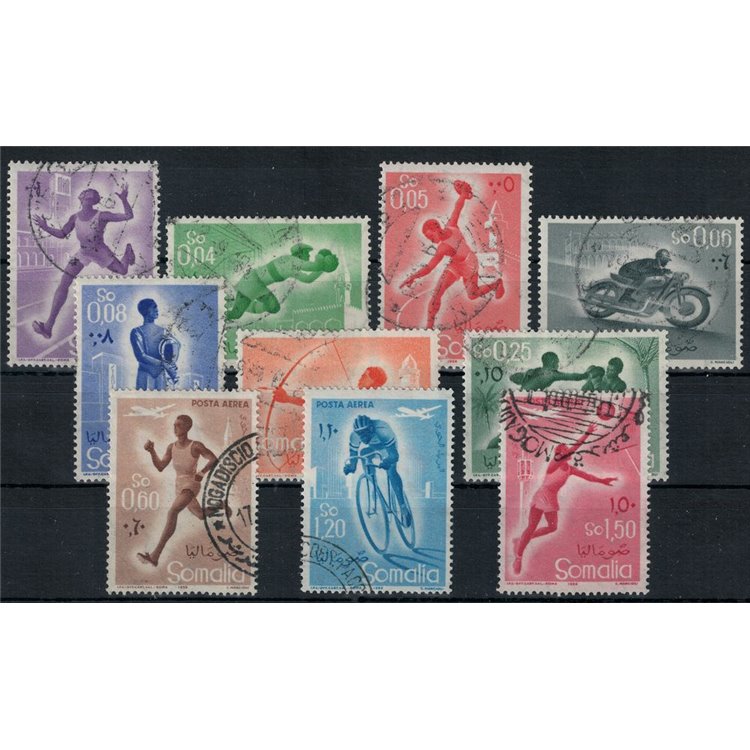 SOMALIA AFIS 1958 Sport 10v us