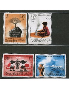 SOMALIA AFIS 1959 5th Somali Fair 4v us