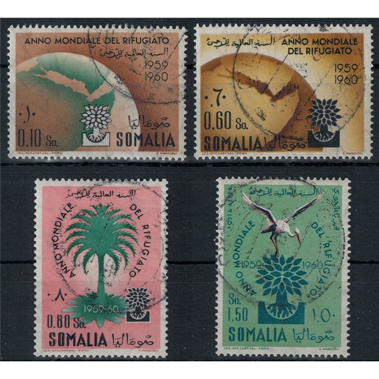 SOMALIA AFIS 1960 Anno Mondiale del Rifugiato 4v us