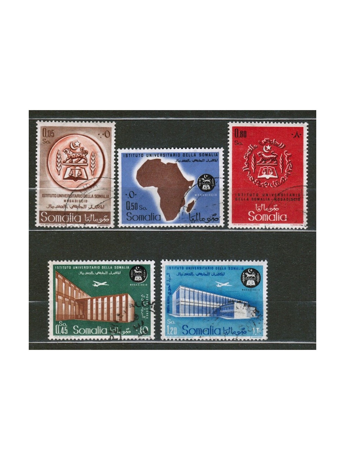 SOMALIA AFIS 1960 University Institute of Somalia 5v us