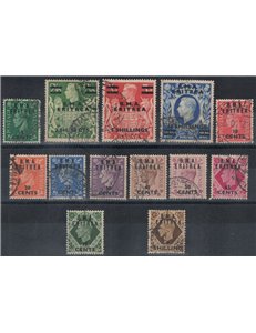 ERITREA (BRITISH WEST) 1948-49 Overprinted BMA 13v us