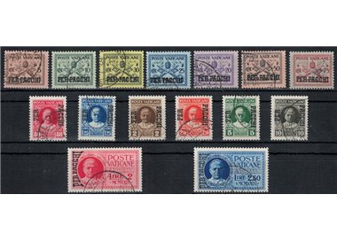VATICAN 1931 Postal parcels 15v us