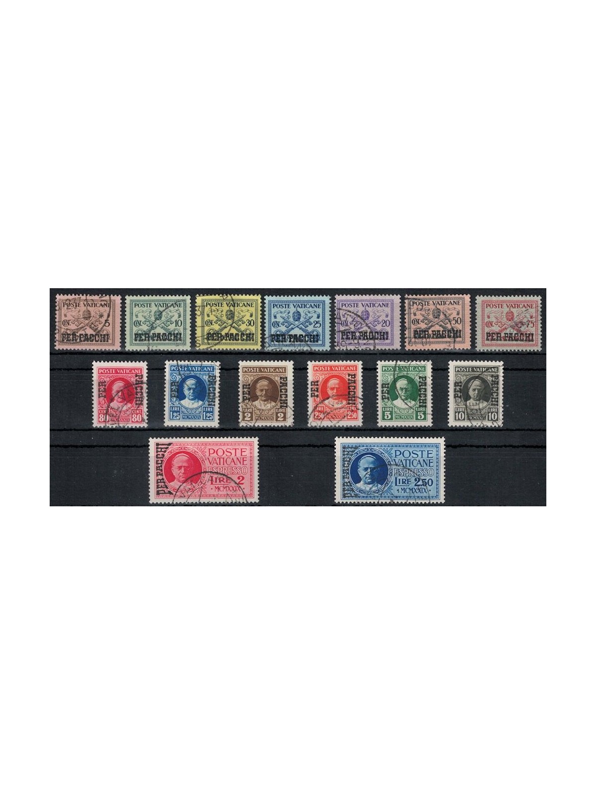 VATICANO 1931 Pacchi postali 15v us