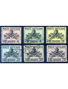VATICAN 1954 Postage Due 6v us