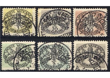 VATICAN 1946 Postage Due (white paper) 6v us