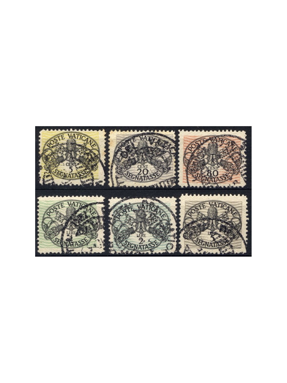 VATICAN 1946 Postage Due (white paper) 6v us