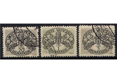 VATICAN 1946 Postage due (grey paper) 3v us