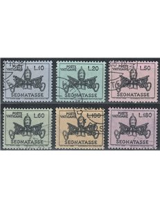 VATICAN 1968 Postage Due 6v us