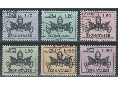 VATICAN 1968 Postage Due 6v us
