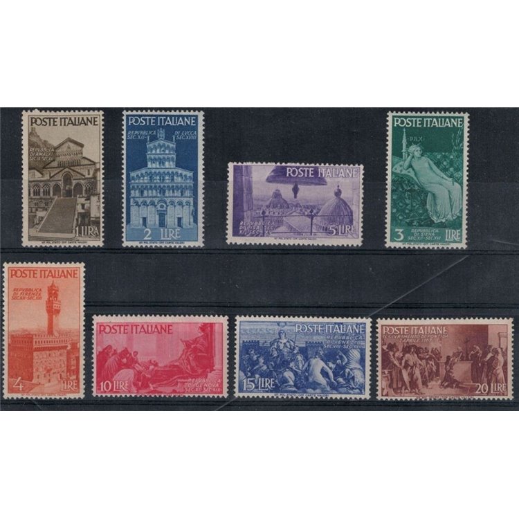 ITALY 1946 Advent of the Republic 8v MH*