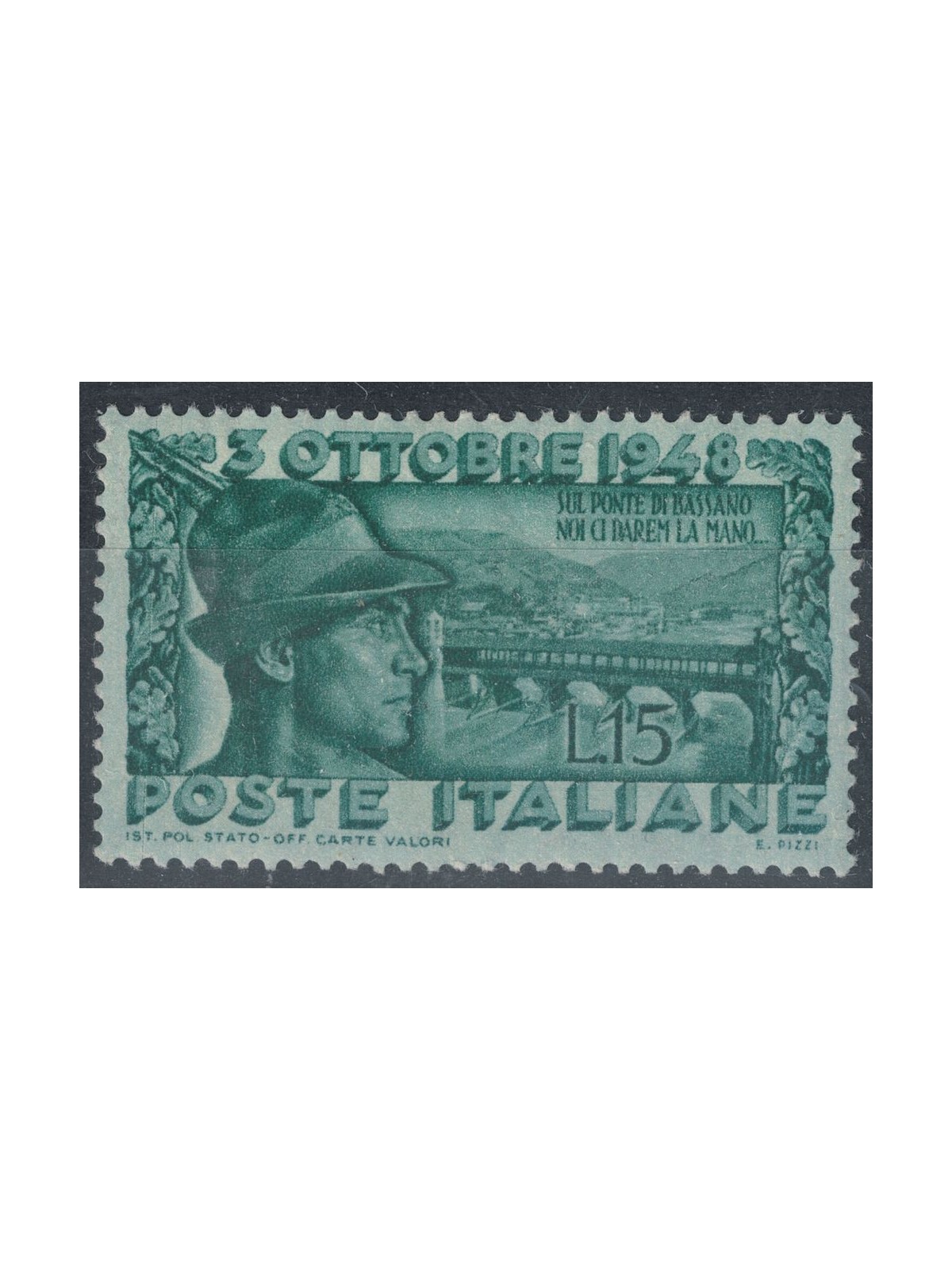 ITALIA 1948 Ponte degli Alpini MH*