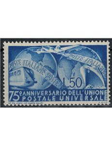 ITALY 1949 Anniversary Upu MH*