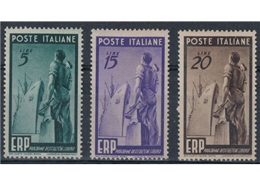 ITALIA 1949 ERP, Programma di ricostruzione europea 3v MH*
