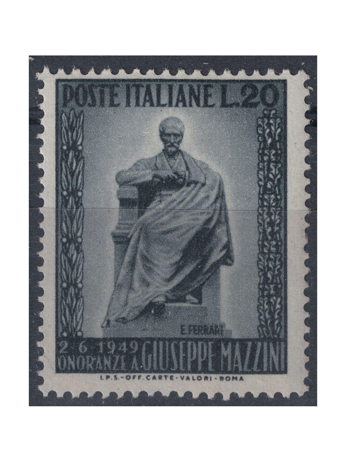 ITALIA 1949 Giuseppe Mazzini MH*