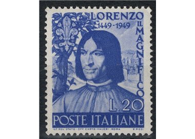 ITALY 1949 Lorenzo the Magnificent MH*