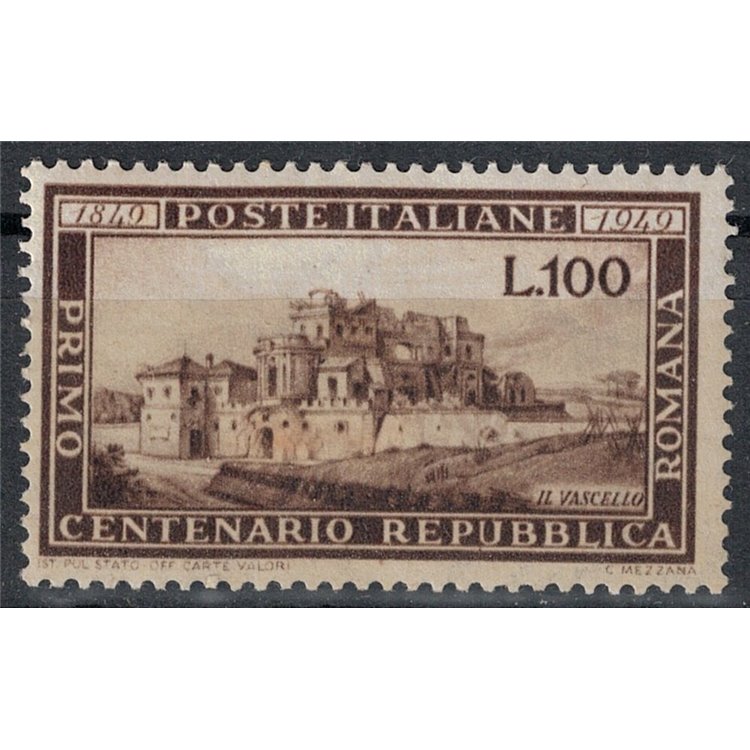 ITALY 1949 Roman Republic MH*
