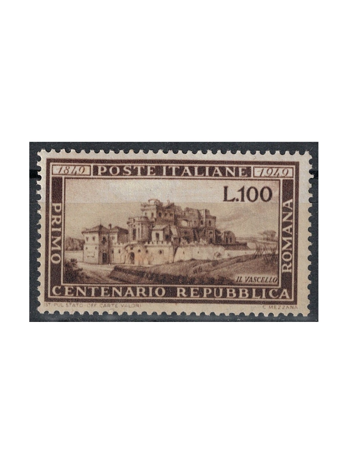 ITALIA 1949 Repubblica Romana MH*