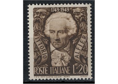 ITALIA 1949 Vittorio Alfieri MH*