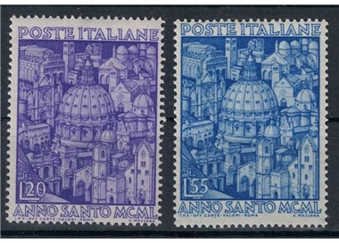ITALY 1950 Holy Year 2v MH*
