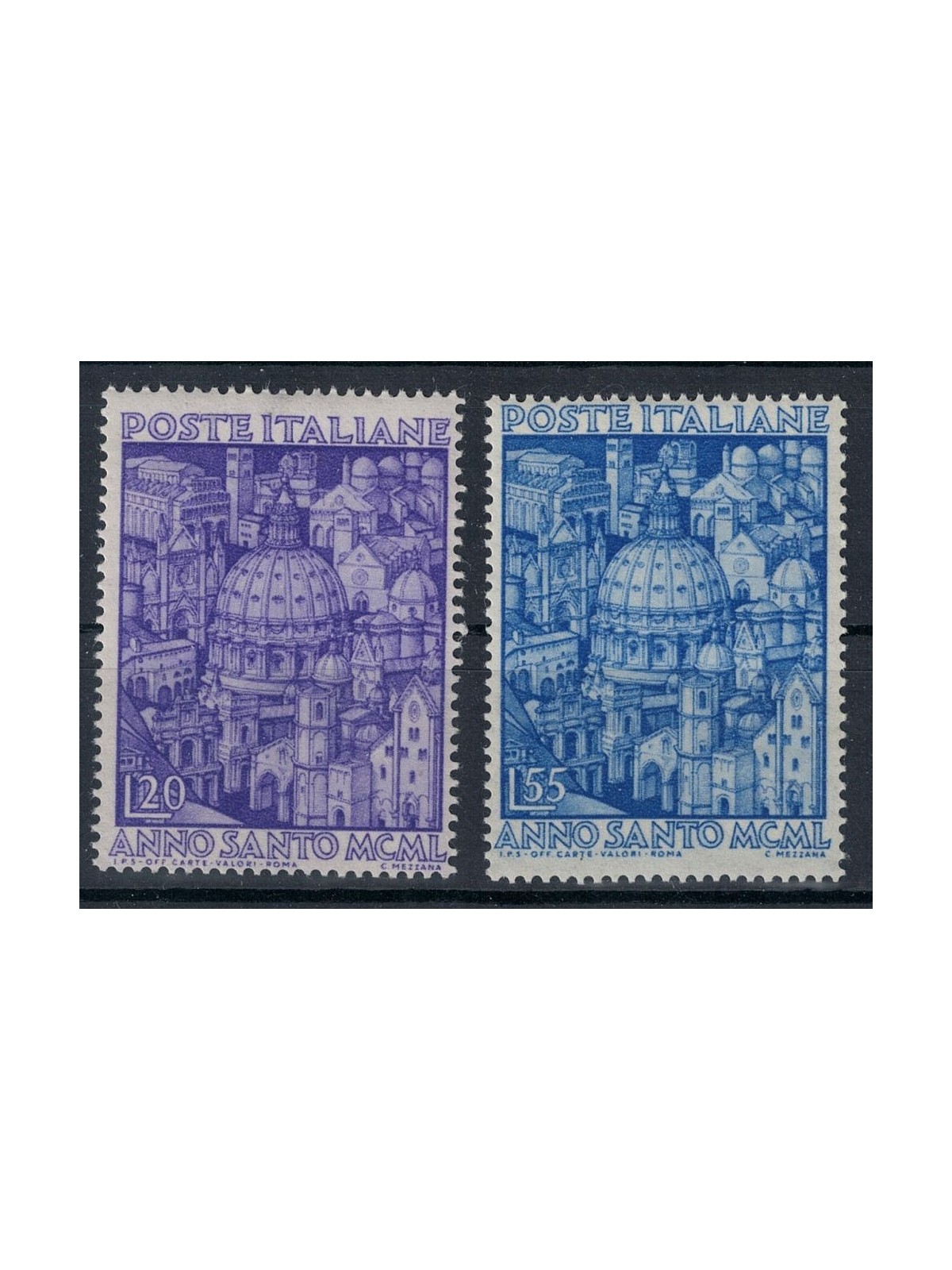 ITALY 1950 Holy Year 2v MH*
